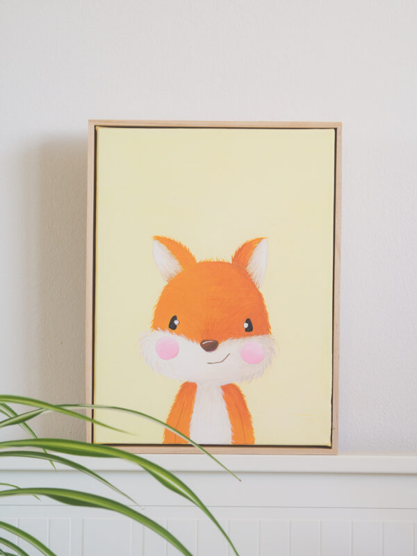 Little-Fox_Framed-Canvas_Original-Art